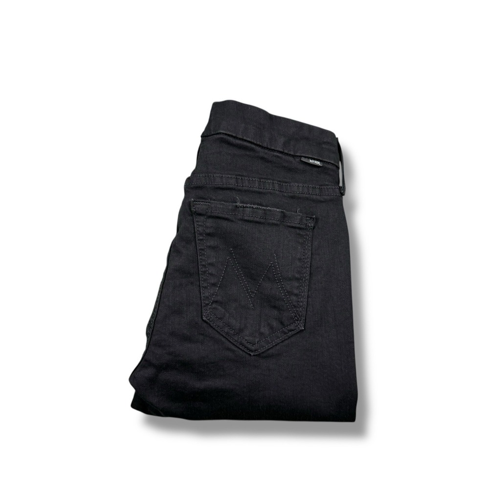 Mother Jeans The Looker Skinny Mid Rise Jeans In Not Guilty Black Womens 25 EUC